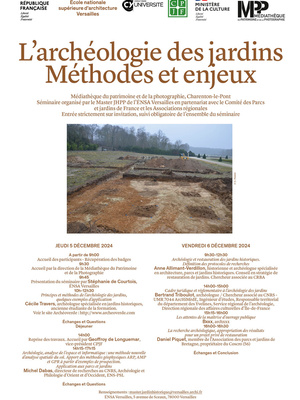 Séminaire Archéologie des Jardins